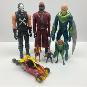 Hasbro Marvel Superhero and Supervillian Figures Assorted 5 Piece Lot